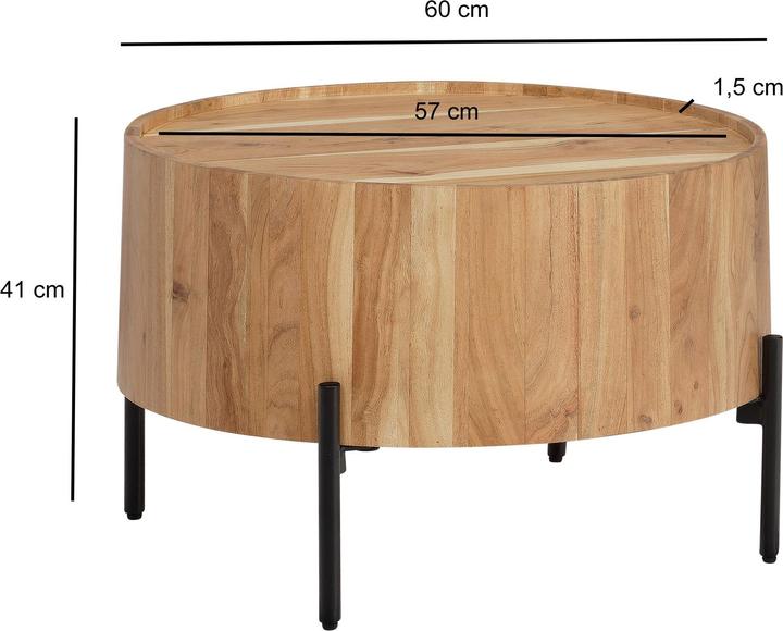 Image du produit FineBuy Table de salon (60 x 60 x 41 cm)