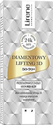 Actual product image Lirene LIRENE Diamond Lifting 3D przeciwzmarszczkowy krem pod oczy 15ml (15 ml)