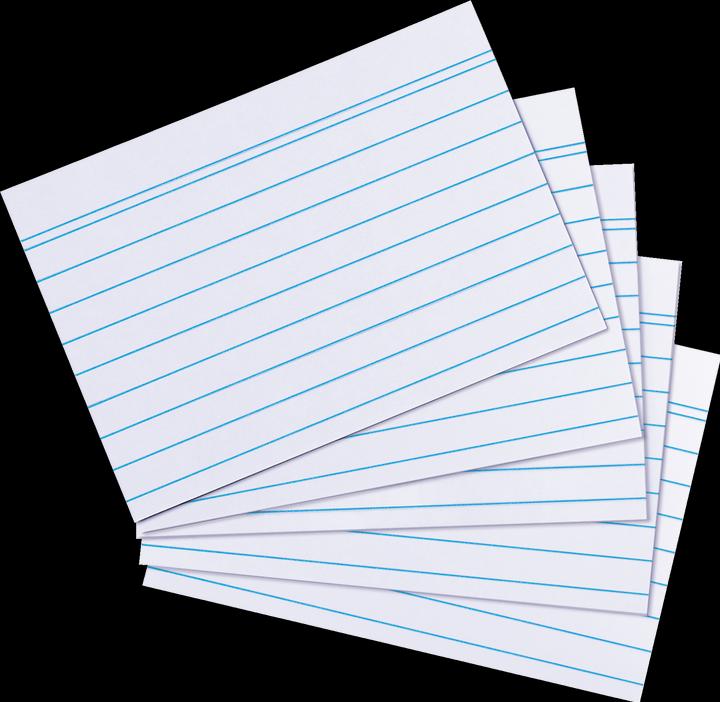 Actual product image Herlitz Index cards, DIN A8, lined, whiteá (A8, 170 g/m², 200 x)