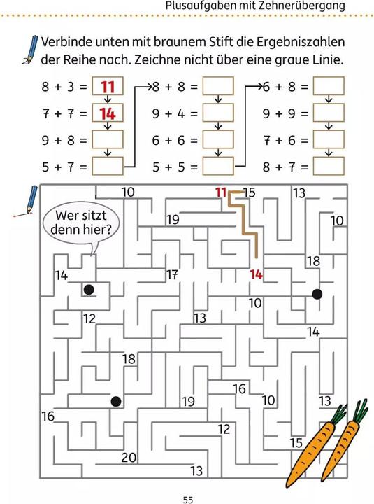 Produktbild Mein Übungsheft Rechnen - 1. Klasse, A5-Heft (Deutsch, Tina Harder, Mascha Greune, 2021)