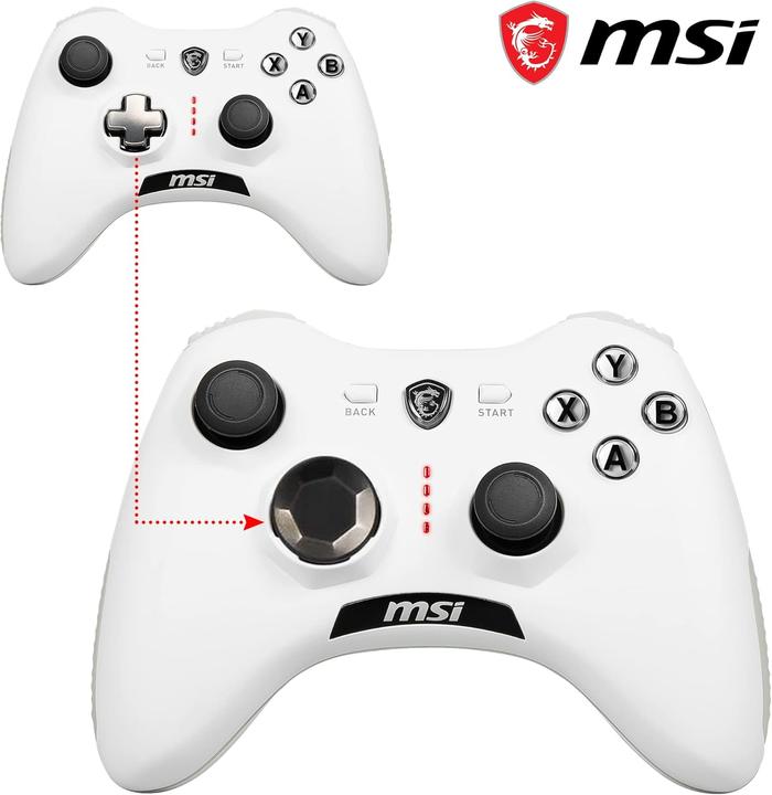Produktbild MSI Force GC20 V2 Gaming Controller mit Vibrationsmotoren (PC)