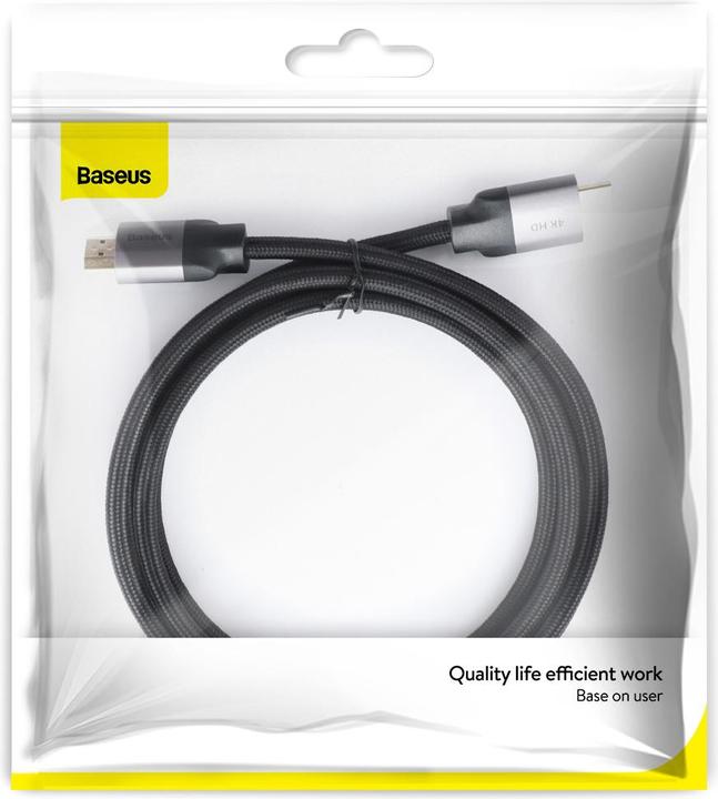 Produktbild Baseus Enjoyment Series 4KHD Male To 4KHD Male Adapter Cable 5m Dark gray (5 m, HDMI)