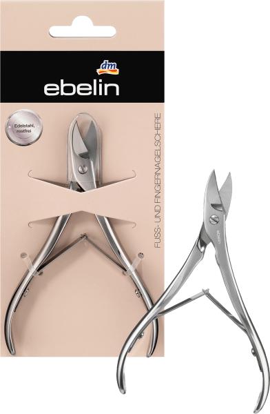 Actual product image dm ebelin Foot and fingernail scissors