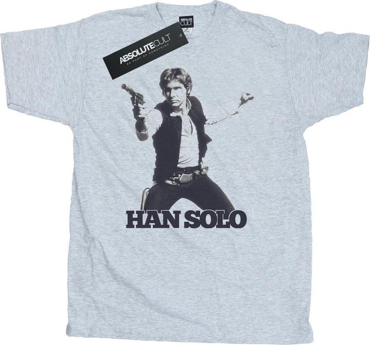 Star Wars Han Solo Retro Photo TShirt (S)
