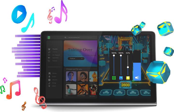 Actual product image Lenovo Tab Plus 256 GB Grey (WLAN only, 11.50", 256 GB, Luna Grey)