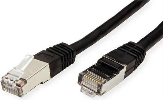 Actual product image RND Electronics Patch cord, RJ45 connector - RJ45 connector, Cat 6, S/FTP, 5m, Black (S/FTP, CAT6, 5 m)
