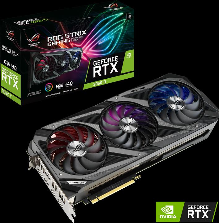 Image du produit ASUS GeForce ROG STRIX RTX 3060 Ti 8G V2 GAMING LHR (8 Go)