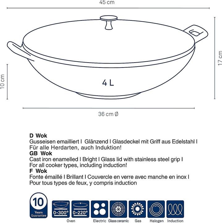 Productafbeelding Kela Calido (36 cm, Wokpan, Gietijzer)