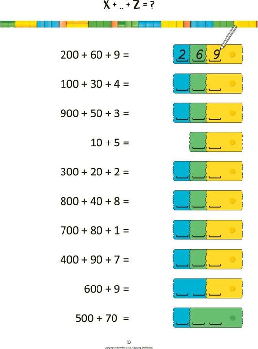 Actual product image Newmero Arbeitsheft für Schüler von 8 - 10 Jahren (French, German, Swedish, English, Danish)