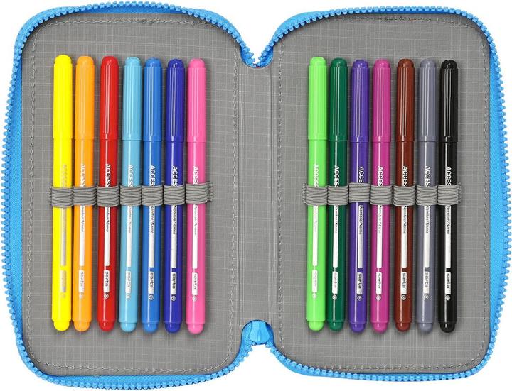 Image du produit PJ Masks Sac à ressort double Bleu 12.5 x 19.5 x 4 cm (28 pièces)