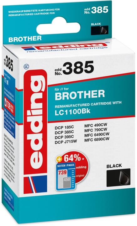 Image du produit Edding Cartouche d'imprimante remplace LC1100BK (CF)