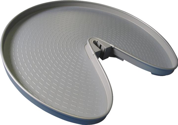 Ninka Schwenkboden 3/4-Kreis - für Küchen Eckschrank ProArc KB 900mm, quarzgrau (1 Stk.)