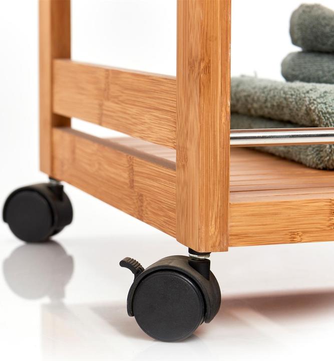 Produktbild Zeller Present Badrollwagen Bamboo (13 x 41 x 73 cm)