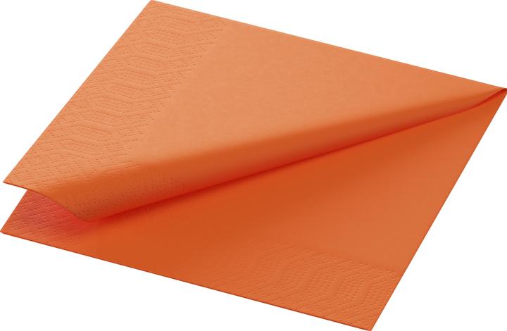 Actual product image Duni Serviet 24x24 cm 3-lag Sun Orange,8 pk x 250 stk/krt (8 x, 330 x 330 mm)