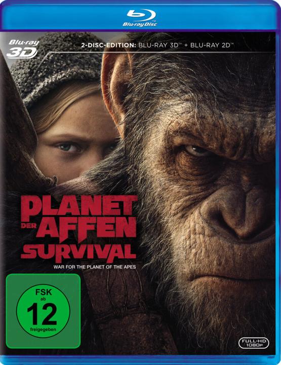 Produktbild Planet der Affen - Survival 3D (3D Blu-ray, 2017, Deutsch)