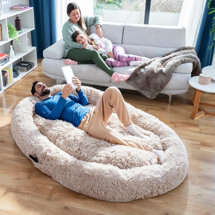 Produktbild InnovaGoods Hundebett für Menschen | Human Dog Bed XXL Grey (Hund)