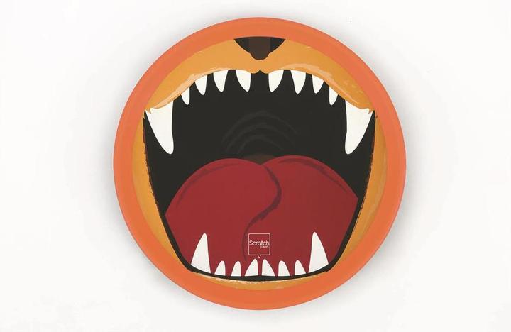 Actual product image Scratch Magnetic Throw Catch Game Tiger Lion