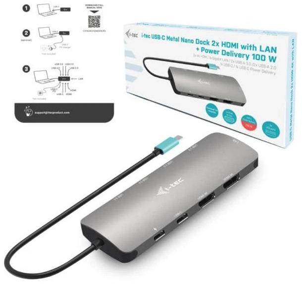 Immagine prodotto i-tec Nano (USB-C, 9 Porti)