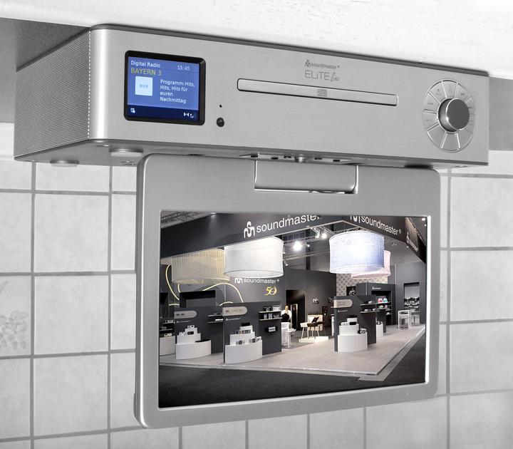 Immagine prodotto Soundmaster KTD1020SI Centro multimediale sotto il mobile con radio DAB+/FM, lettore CD e TV LCD DVB-T2/C da (DAB, FM, Bluetooth, WiFi)