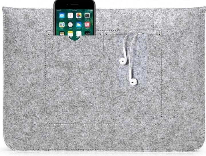 Screenguard 2-in-1 Felt Sleeve Macbook & Notebook 12" 11" Tasche aus Filz (12", Apple)