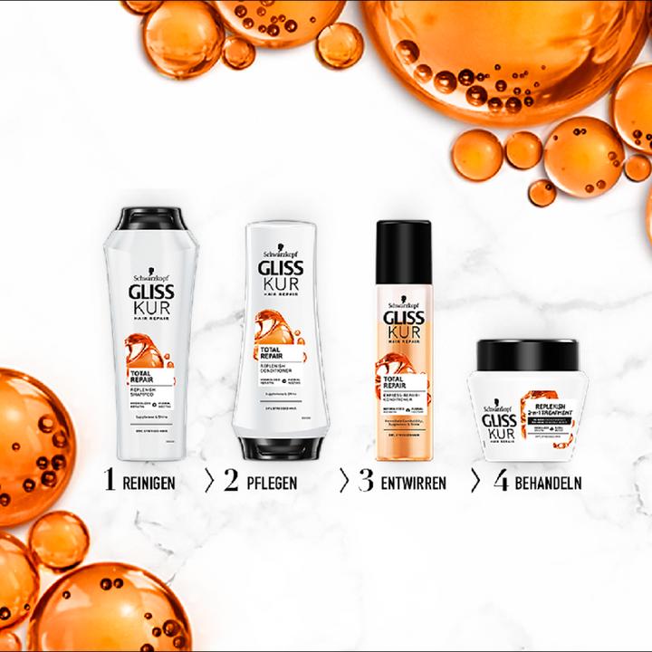 Actual product image Gliss Total Repair Shampoo (250 ml, Liquid shampoo)