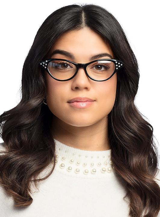 Actual product image Smiffys Rockabilly Cateye Brille schwarz
