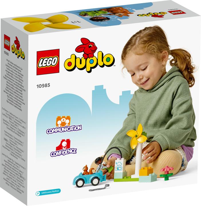Actual product image LEGO Wind turbine and electric car (10985)