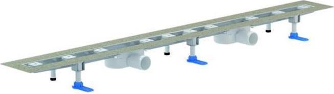 Dallmer shower channel CeraLine Nano F 1400mm, 524720, DN 50 overall height 68mm (1640 mm)