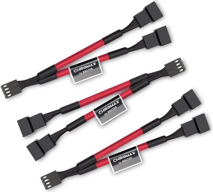 Produktbild Noctua NA-SYC1 chromax.red Y-Splitterkabelset für Lüfter