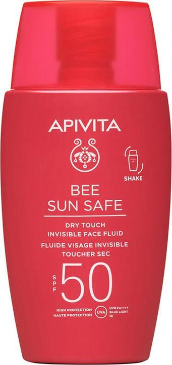 Actual product image Apivita Bee Sun Safe Facial Invisible Dry Touch Spf 50 (Sun cream face, SPF 50, 50 ml)