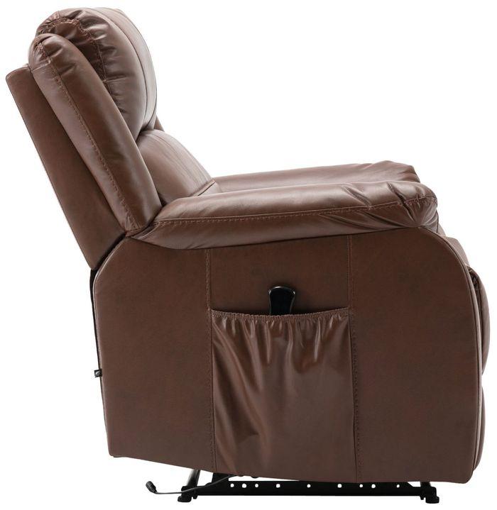 Actual product image Swisshandel24 Sessel Kerpen mit Massagefunktion Kunstleder, hellbraun