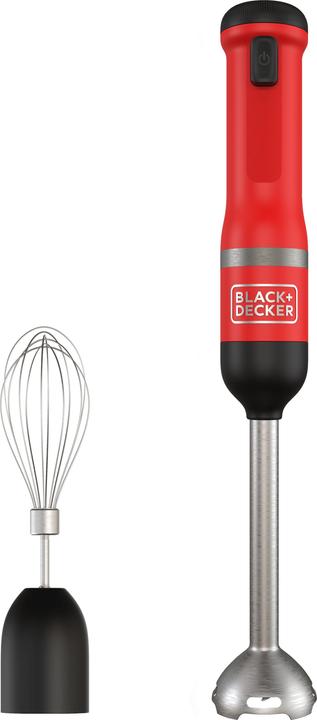 Actual product image Black & Decker Hand Blender Kitchen Wand Red, 2-piece