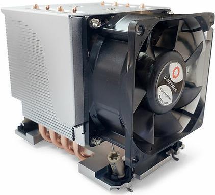 Dynatron S6 Intel 4677 3U active aluminium heat sink with cooling fins and heat pipes in contact (91 mm)