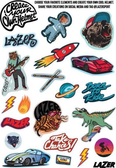 Produktbild Lazer Sport LAZER Sticker Sheet Explorer