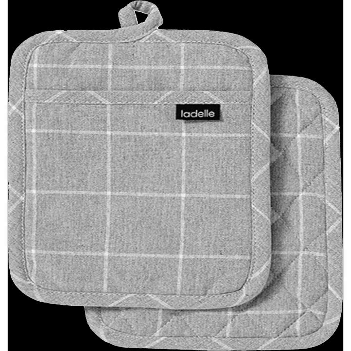 Actual product image Ladelle Potholder Eco Check 21x21 cm 2 pcs. (Polyester, Cotton)