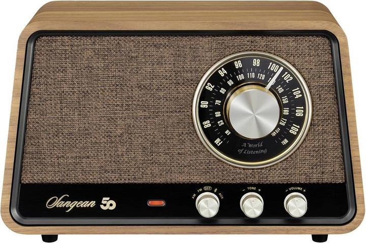 Immagine prodotto Sangean Mobile in legno Premium WR-101 Radio da tavolo AM, FM Bluetooth®, AUX, FM Noce (AM, FM, VHF, Bluetooth)