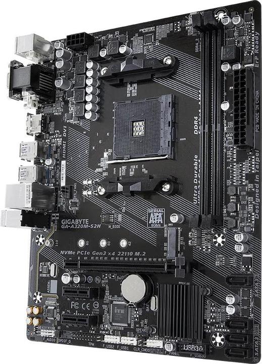 Produktbild Gigabyte GA-A320M-S2H (AM4, AMD A320, mATX)