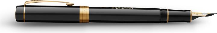 Actual product image Parker Pen PARKER fountain pen Duofold 135 special ed. black/gold nib 18k F gift box (Gold)