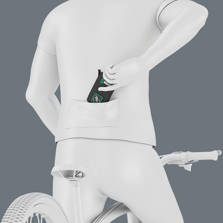 Productafbeelding Wera Fietsset 3 A (Kruis Phillips PH M1, Phillips kruis PH M2, Zeskantbus TX M10, Zeskantbus TX M15, Zeskantbus TX M27, Zeskantbus TX M20, Zeskantbus TX M25, Zeskantbus TX M30, Zeskantig M6, Zeskantig M8, Zeskantig M10)