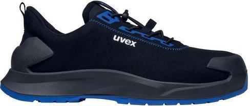 Actual product image Uvex Sports uvex 1 x-craft low shoes S2 68140 black, blue width 14 size 44 (S2, 44)