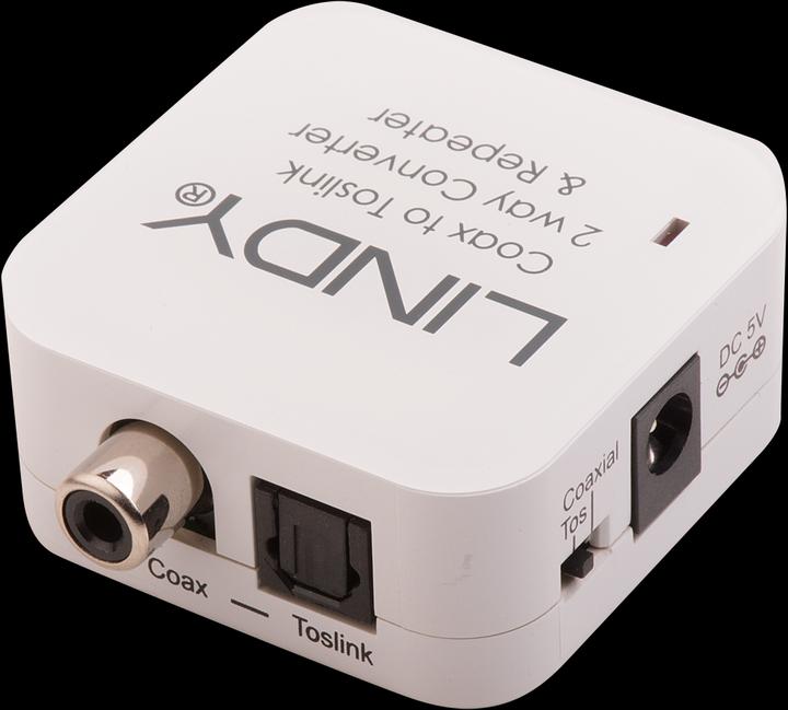 Immagine prodotto Lindy Convertitore audio SPDIF Digital: Toslink - RCA Coax (Digitale -> Digitale)