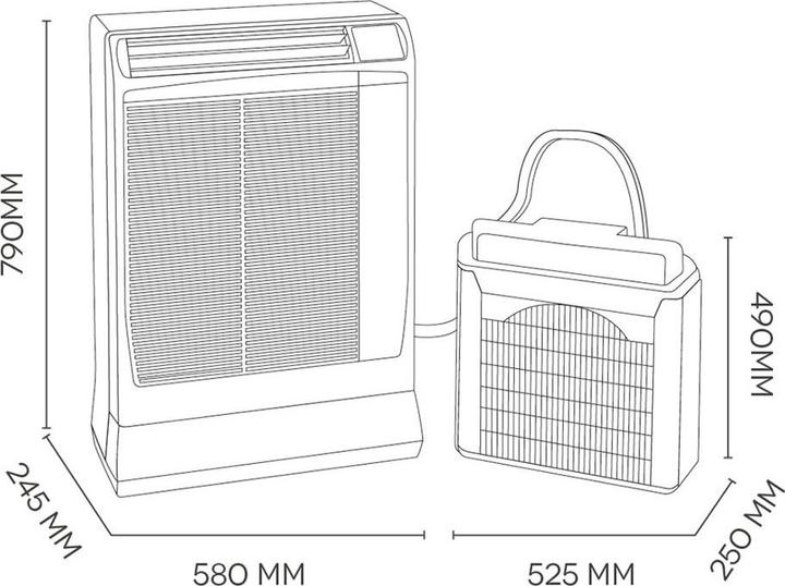 Actual product image Argo Ulisse 13 DCI Eco (40 m², 13500 BTU/h)