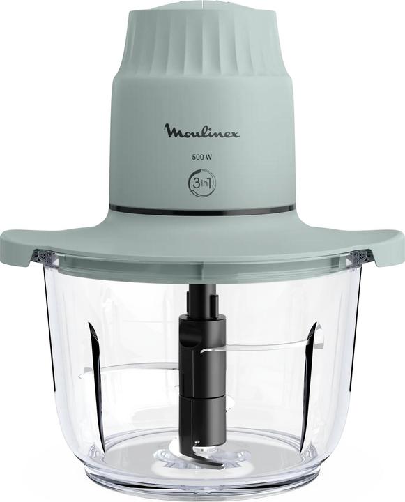 Moulinex Tritatutto con Recipiente in Vetro, Capacità di 1 L, Vetro Borosilicato DJ603110 (1000 ml, 500 W)