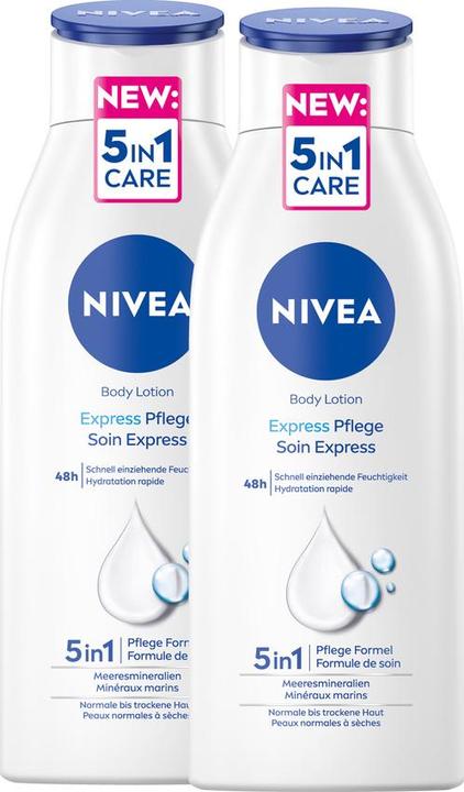 Produktbild NIVEA Express Feuchtigkeit Body Lotion DUO (Körperlotion, 800 ml)