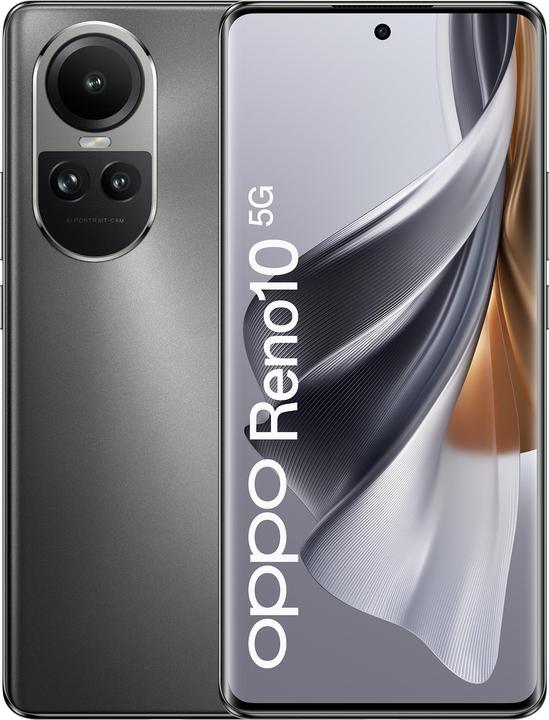 Image du produit OPPO Reno 10 (256 Go, Gris argenté, 6.70", Double SIM, 64 Mpx, 5G)