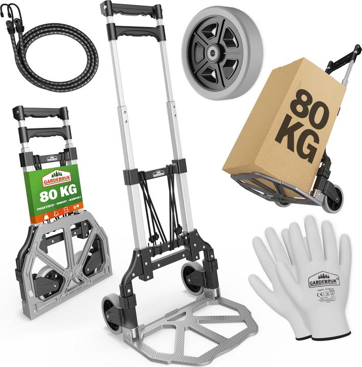 Actual product image Gardebruk Foldable Aluminium sack truck 80kg (80 kg)