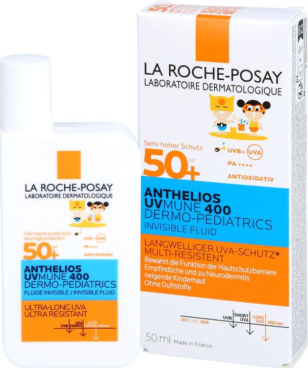 Immagine prodotto La Roche Posay Bambini Fluido Invisibile UVMune (Crema solare, SPF 50+, 50 ml, 73 g)