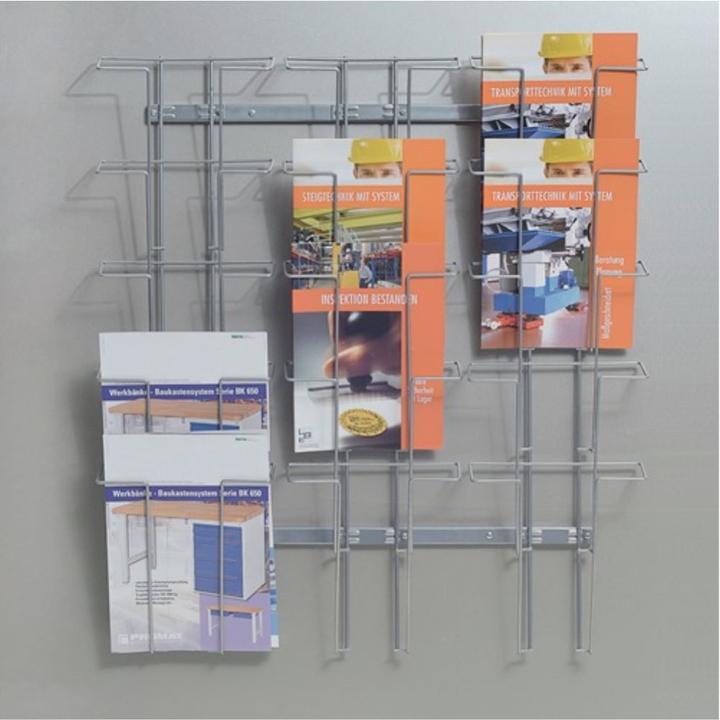 Actual product image Twinco Brochure holder H780xW710xD75mm no. of compartments 15 wire (A4)
