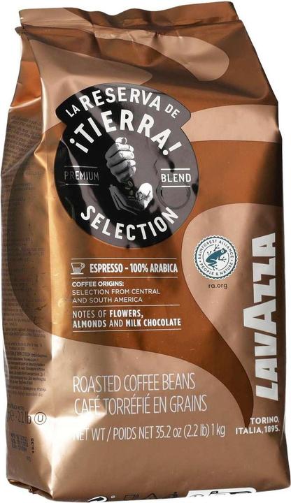 Image du produit Lavazza Grains de café Rd Tierra Selection Espresso (1000 g, Torréfaction moyenne)