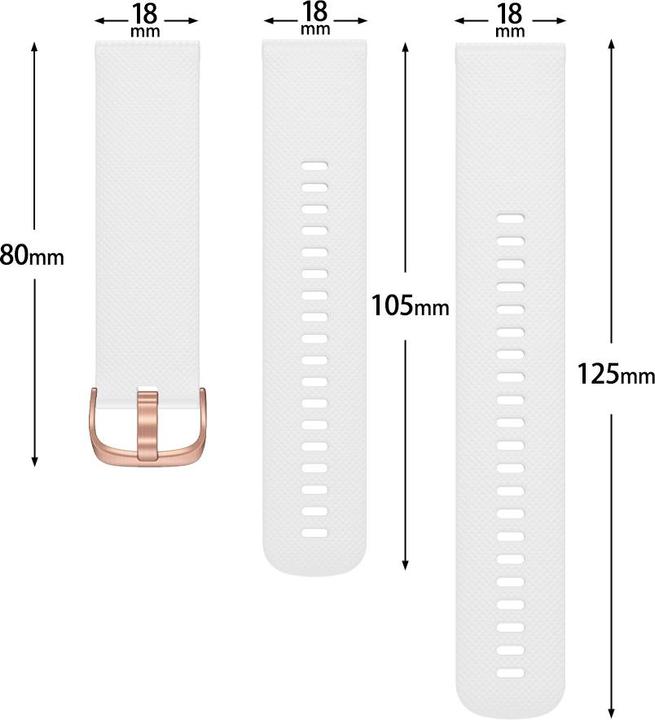 Image du produit Deltalabs Quick Change Schnellwechsel Armband zu Garmin (18 mm, Silicone)